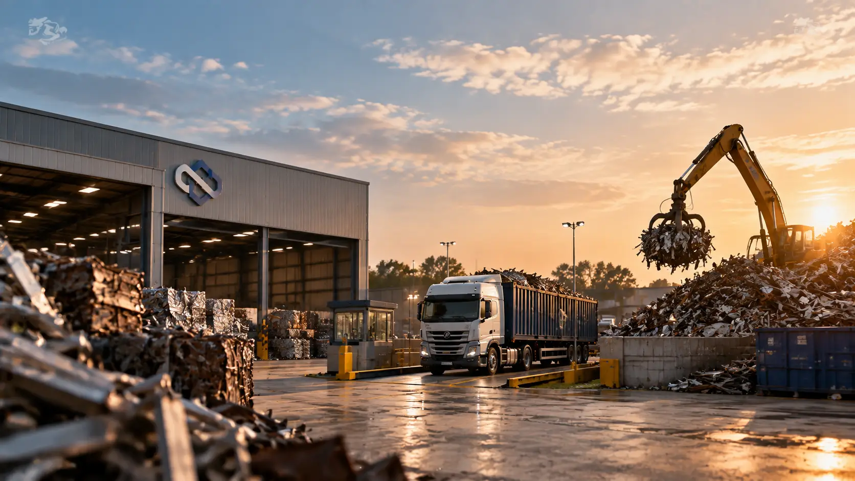 A&A Autowreckers & Metals scrap processing yard in Barrie, Ontario
